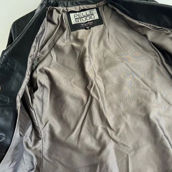 Black Wilson’s leather jacket - Picture 3 of 5